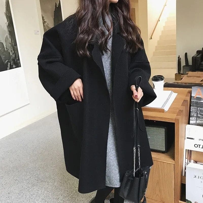 Spacious Wool-Blend Overcoat - Alex