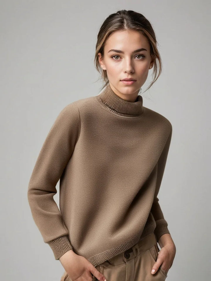 Women's Turtleneck Sweater in Soft Knit