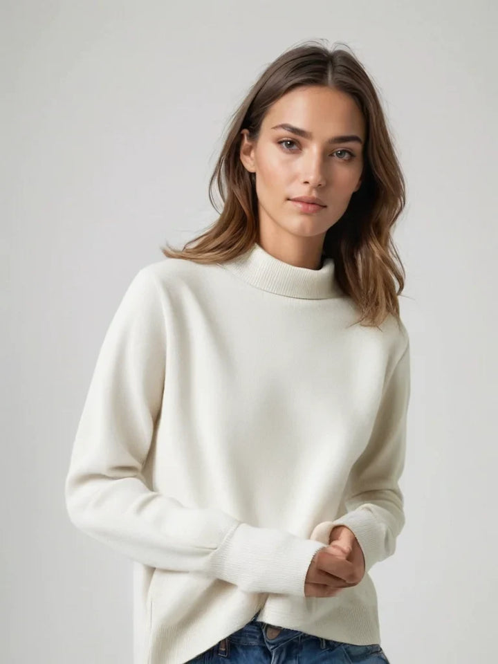 Women's Turtleneck Sweater in Soft Knit