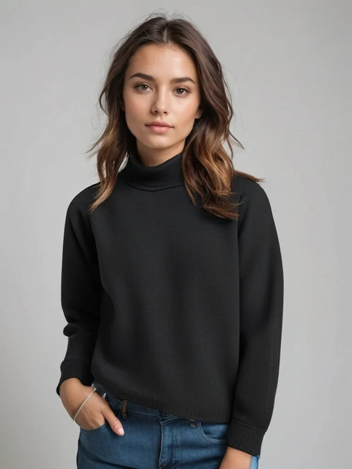 Women's Turtleneck Sweater in Soft Knit