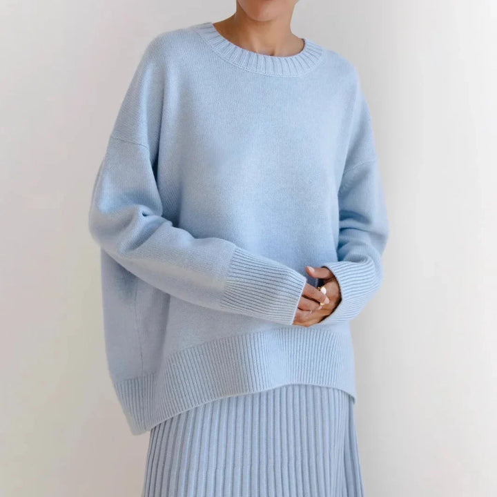 Women's long-sleeve crew-neck sweater