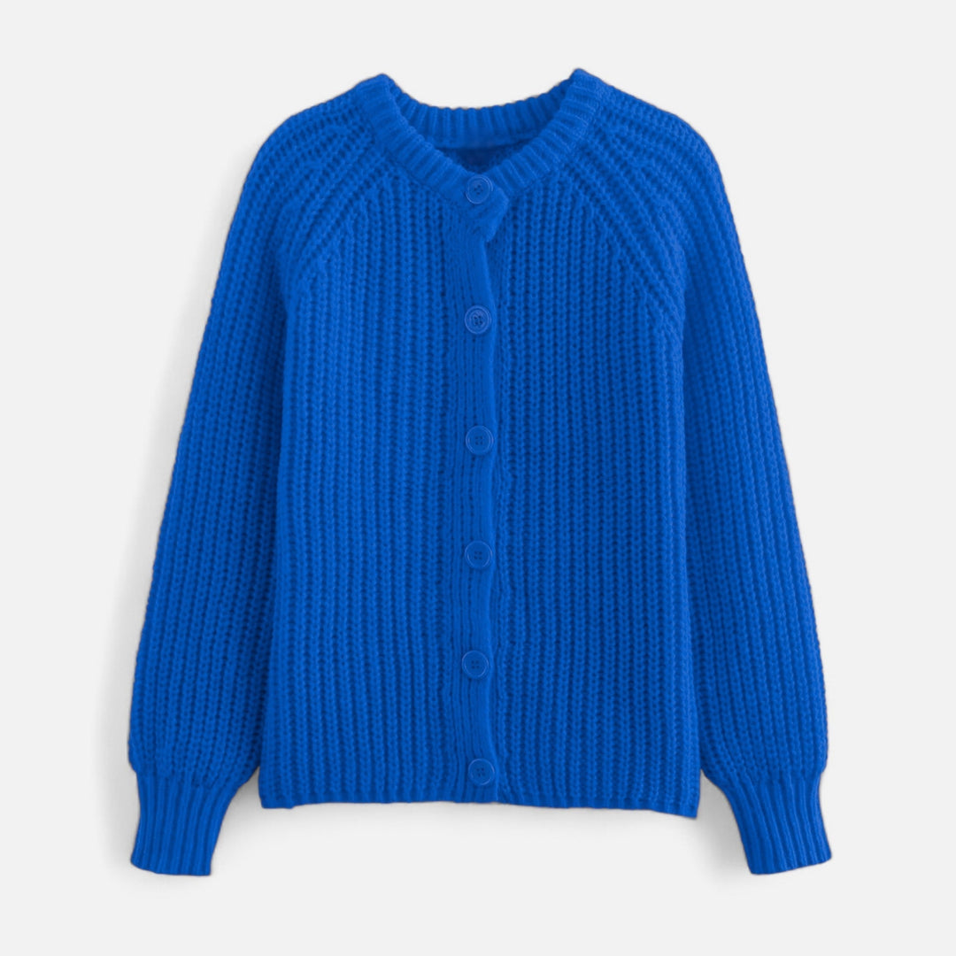 Women's knitted cardigan - vintage look with modern elegance