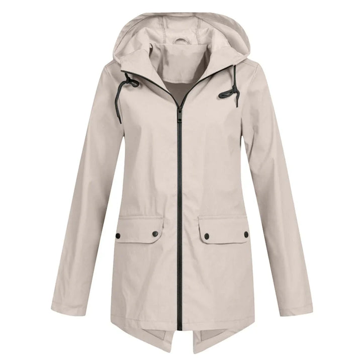 Rain jacket with hood