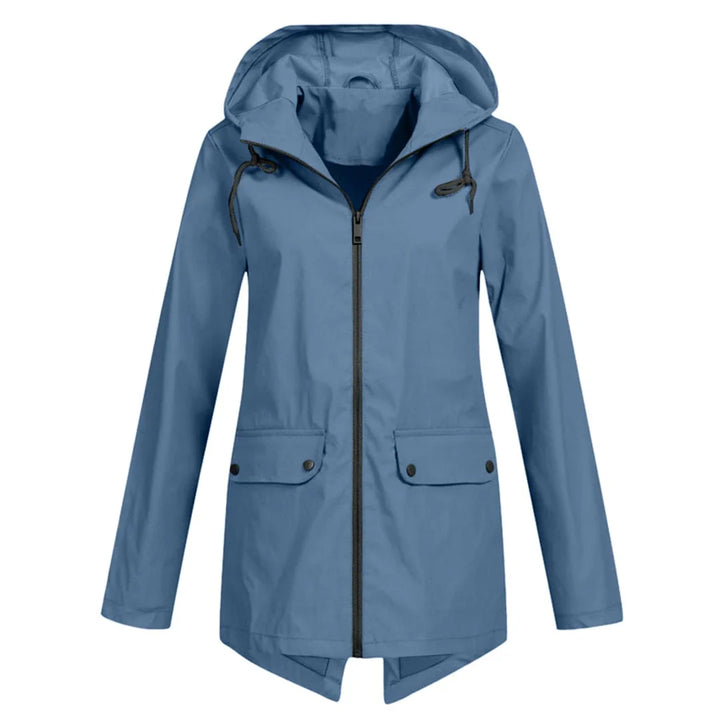 Rain jacket with hood