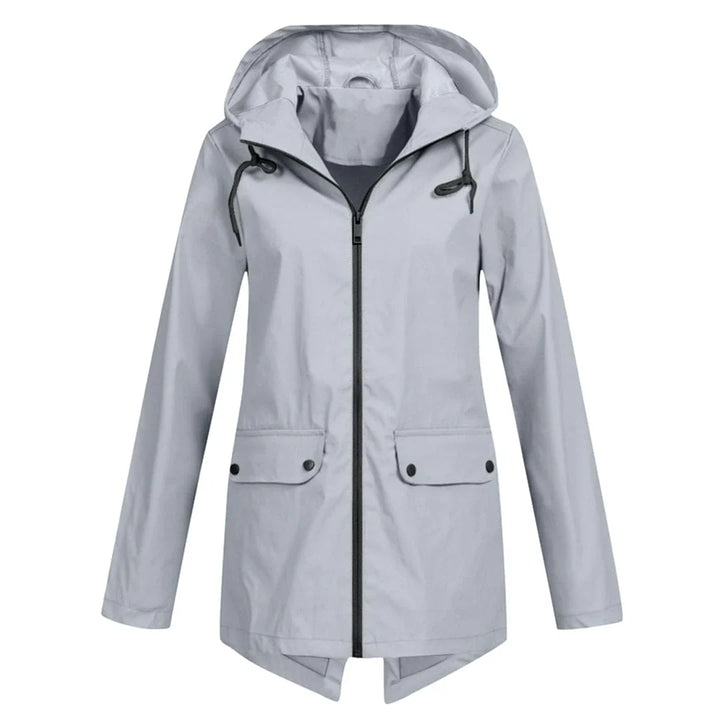 Rain jacket with hood