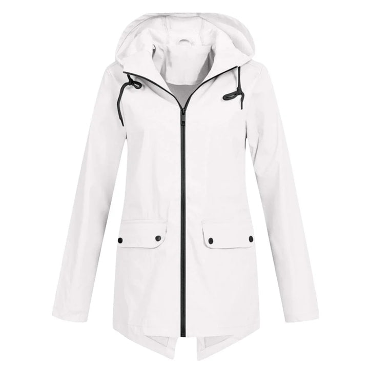 Rain jacket with hood