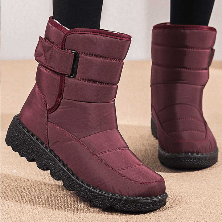 Waterproof and windproof women's snow boots - Warm winter boots for snow and rain
