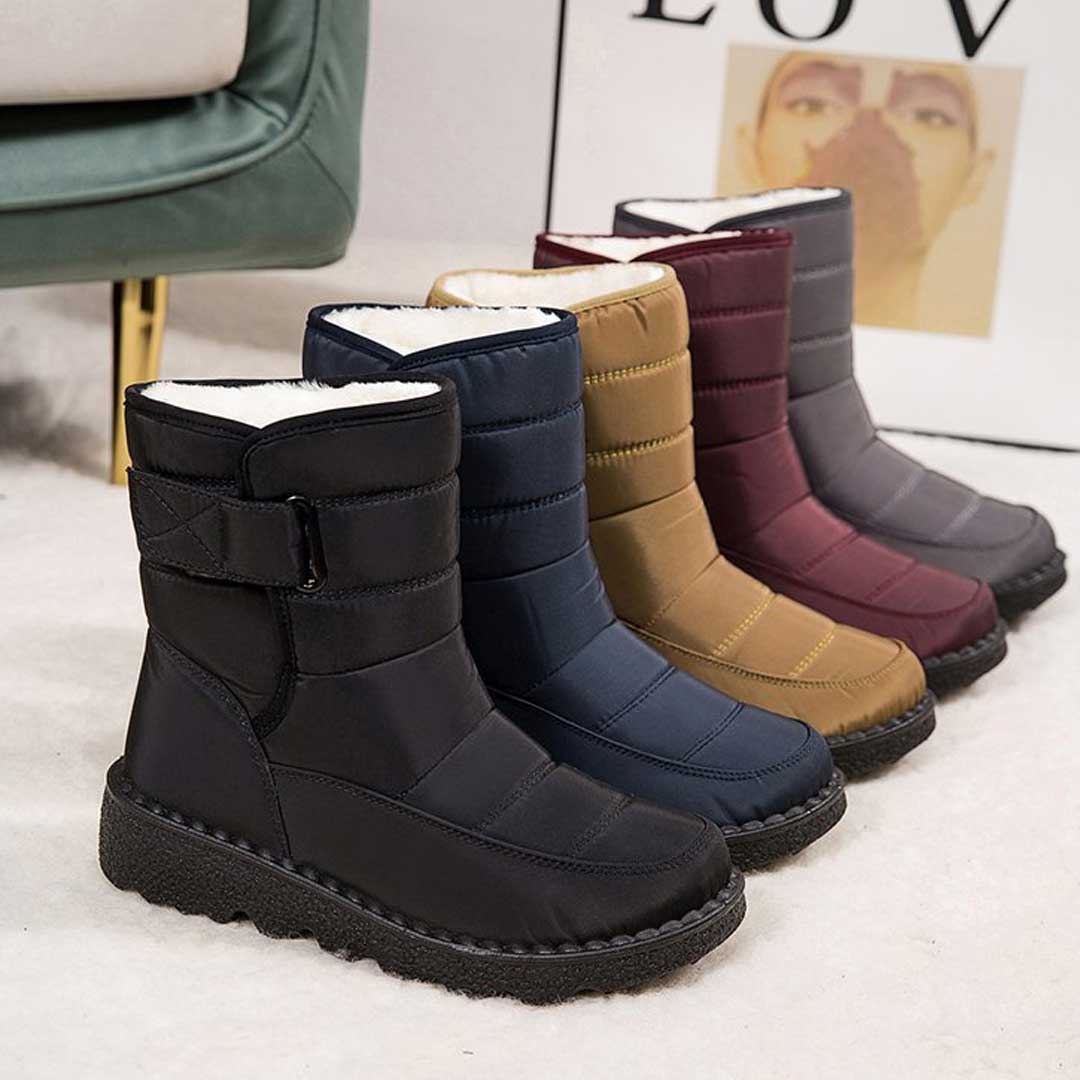 Waterproof and windproof women's snow boots - Warm winter boots for snow and rain