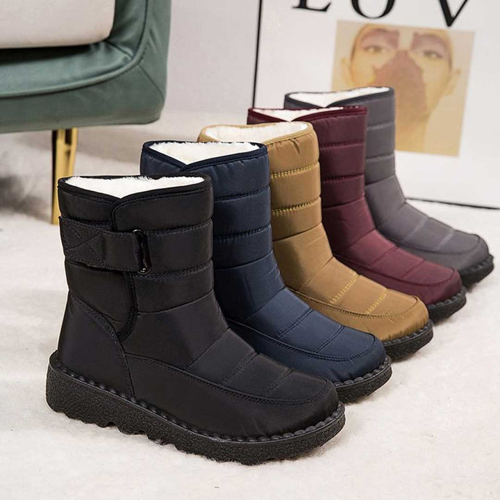 Waterproof and windproof women's snow boots - Warm winter boots for snow and rain