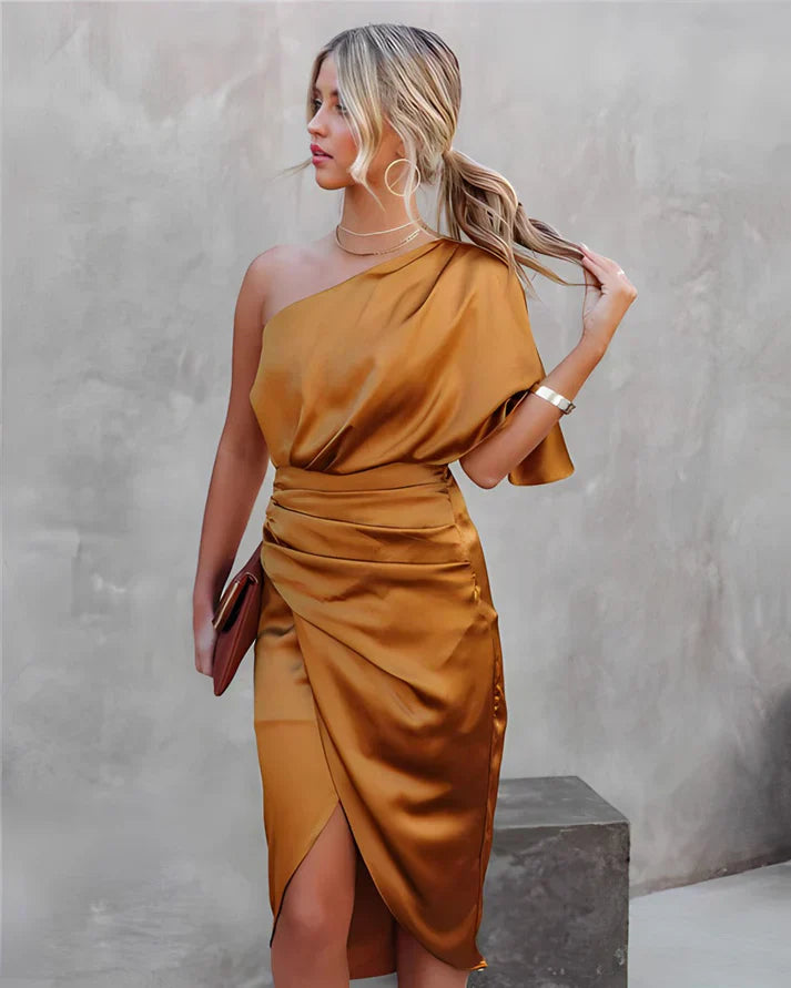 Luxe Satin Night Gown - Elara