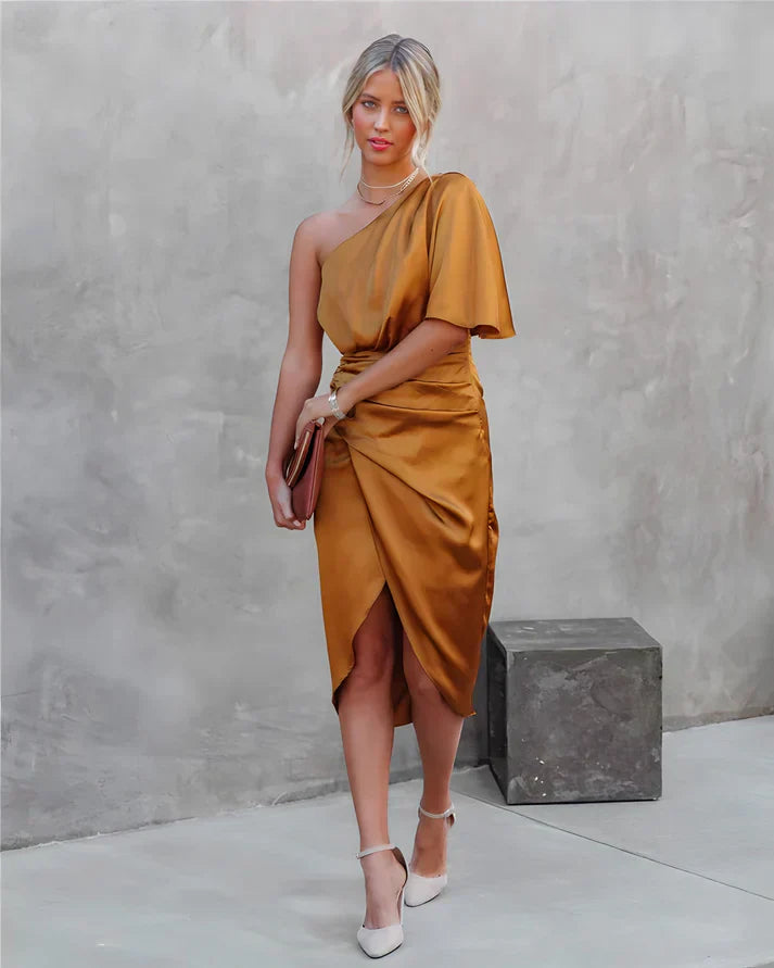 Luxe Satin Night Gown - Elara