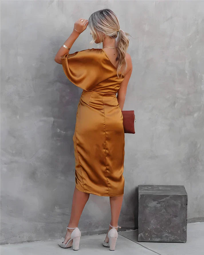 Luxe Satin Night Gown - Elara