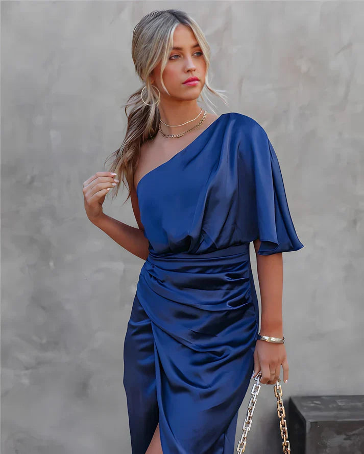 Luxe Satin Night Gown - Elara