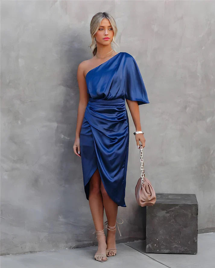 Luxe Satin Night Gown - Elara