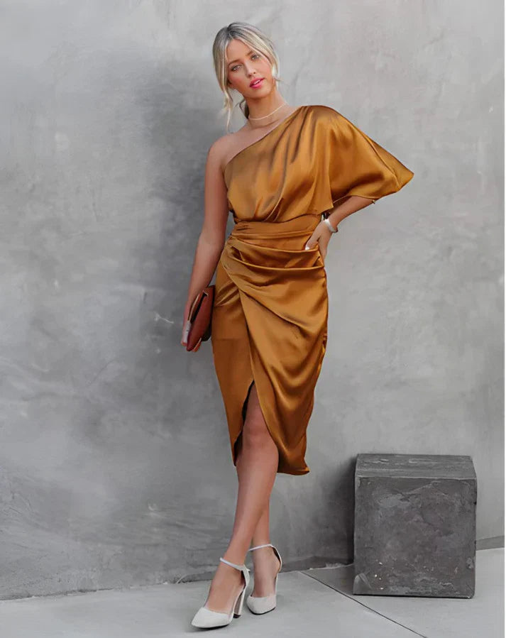 Luxe Satin Night Gown - Elara