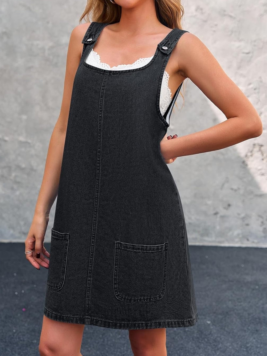 Lisa | Casual Denim Overall Dress