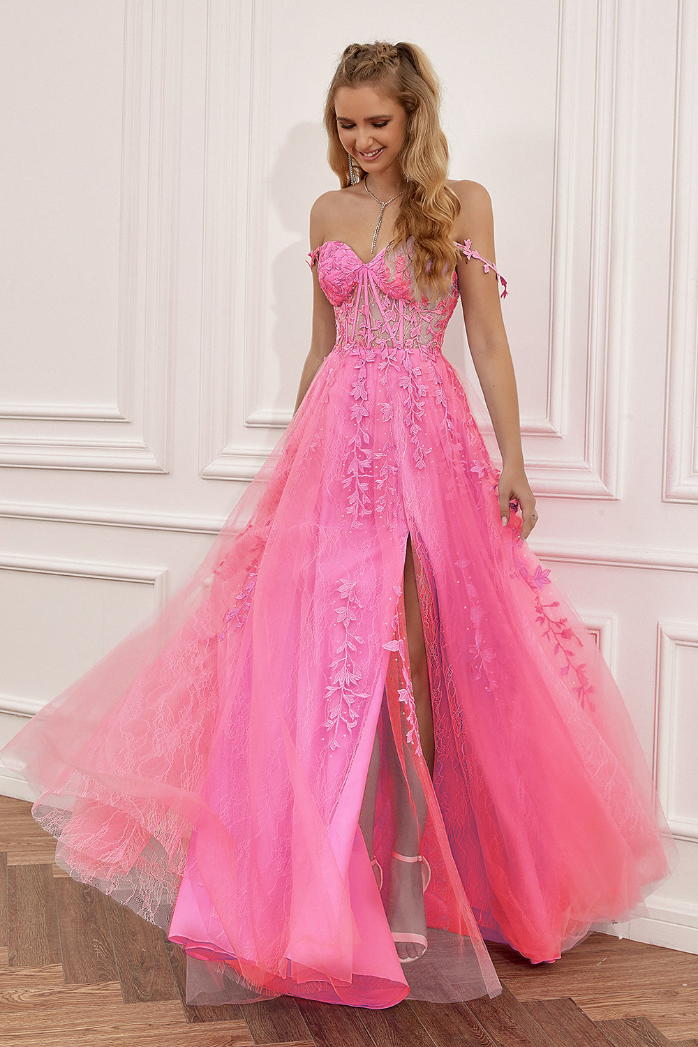 Elegant A-Line Evening Dress - Amelia