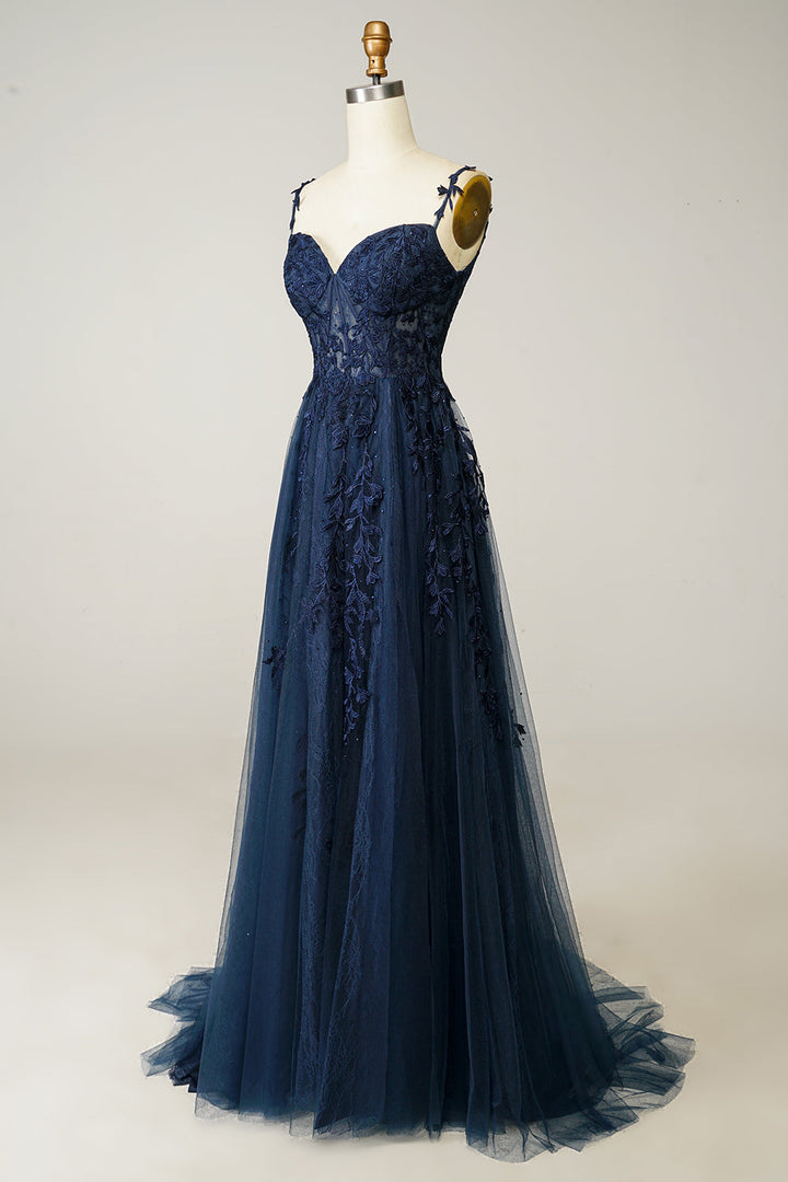 Elegant A-Line Evening Dress - Amelia