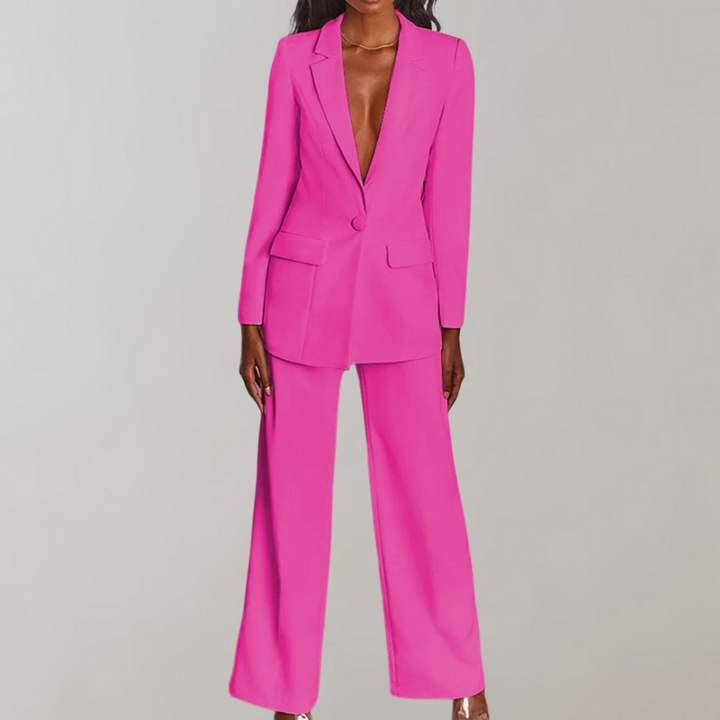 Chic Blazer and Trouser Ensemble - Ava