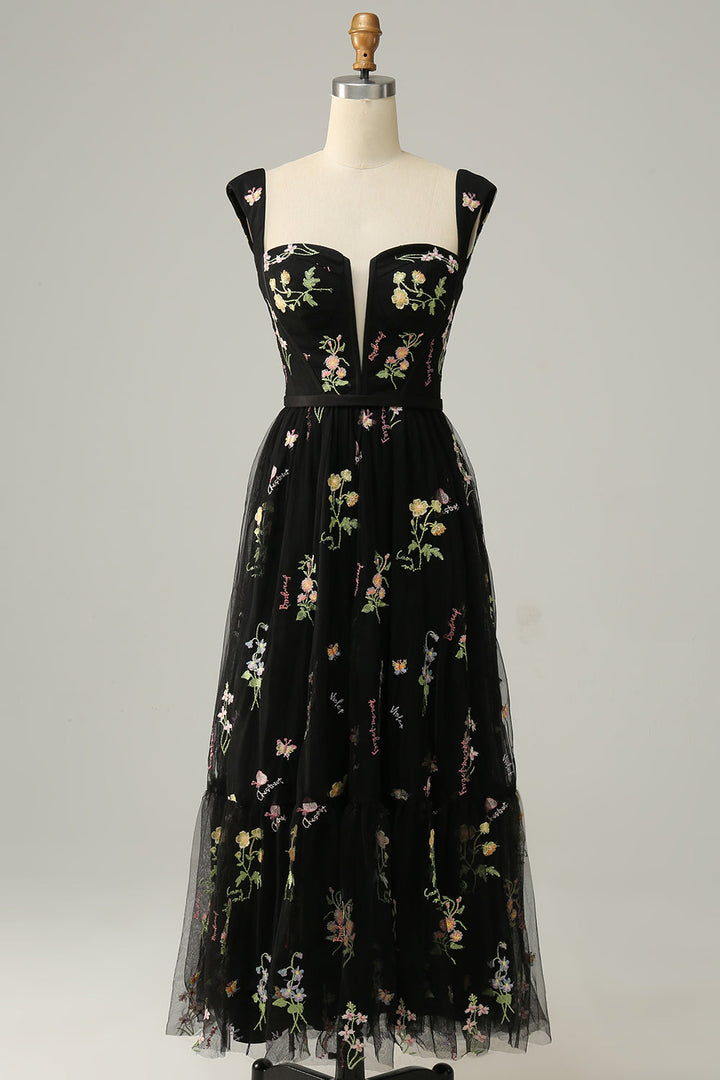 Elegant Embroidered A-Line Ball Gown - Isabelle