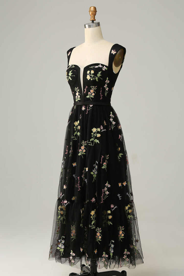 Elegant Embroidered A-Line Ball Gown - Isabelle