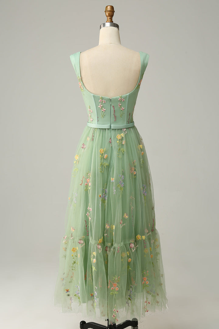 Elegant Embroidered A-Line Ball Gown - Isabelle