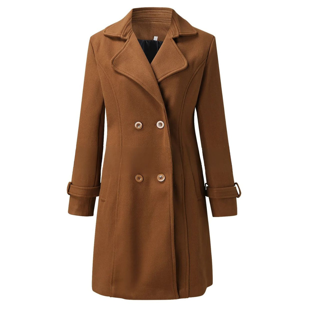 Chic Women's Overcoat with Notched Collar - Isabella