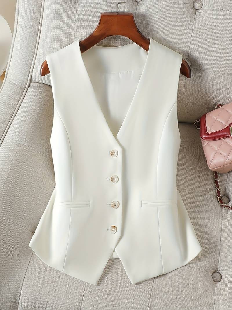 Tomás | Elegant Buttoned Men's V-Neck Vest