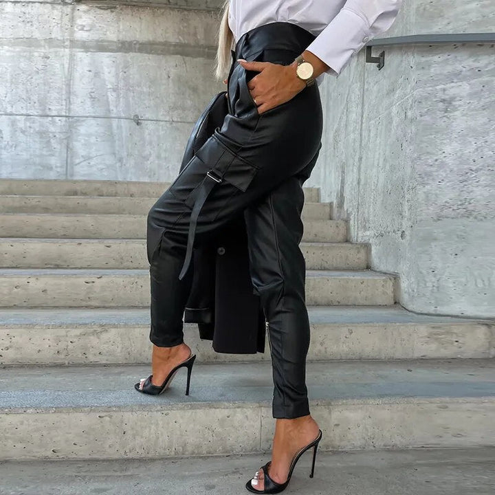 Chic Leather Trousers for Women - Bella