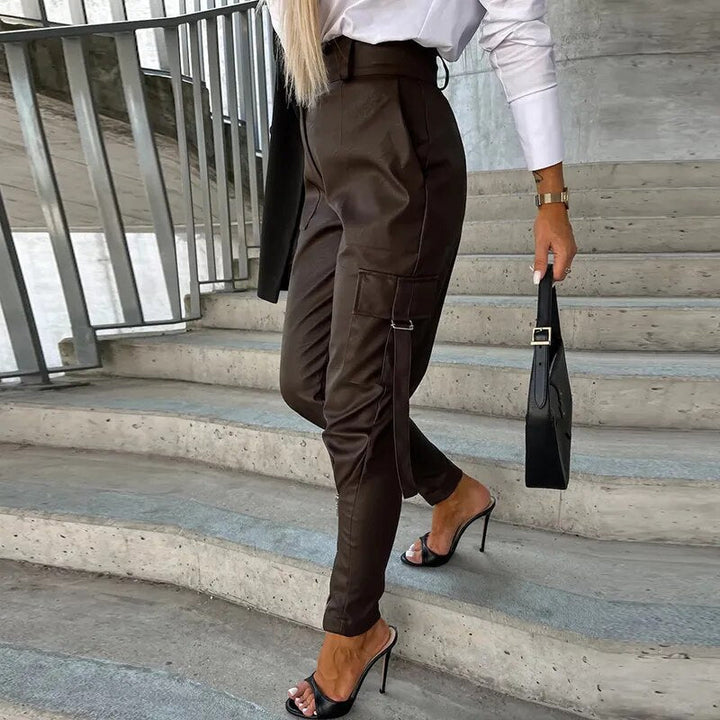 Chic Leather Trousers for Women - Bella