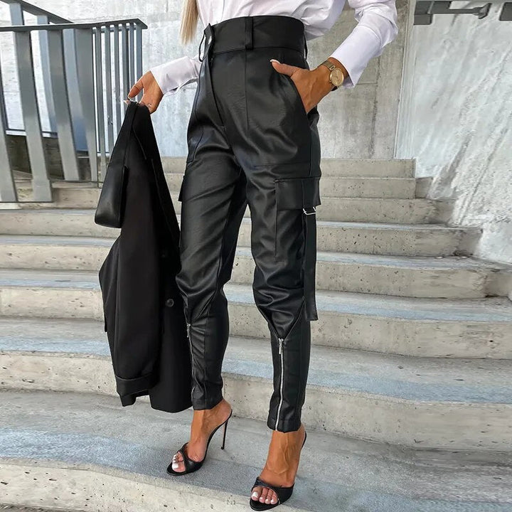 Chic Leather Trousers for Women - Bella