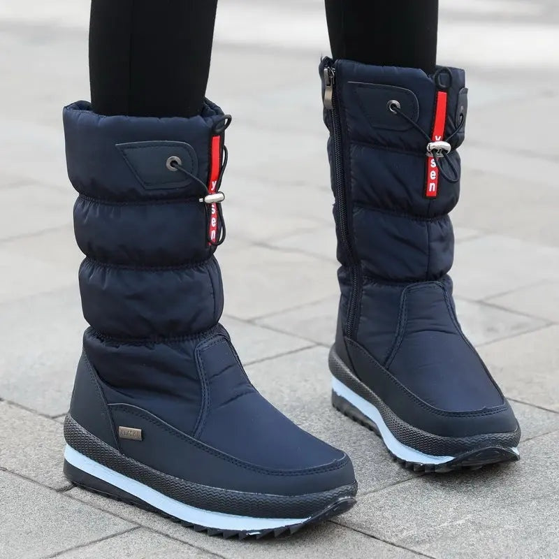 Uxía | Women’s Padded Waterproof Snow Boots with Flat Soles