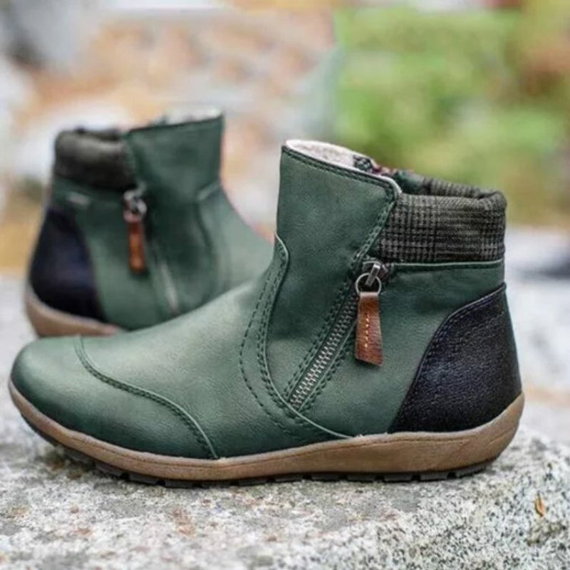 Zipper Ankle Boots for Women