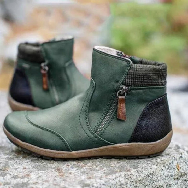 Zipper Ankle Boots for Women