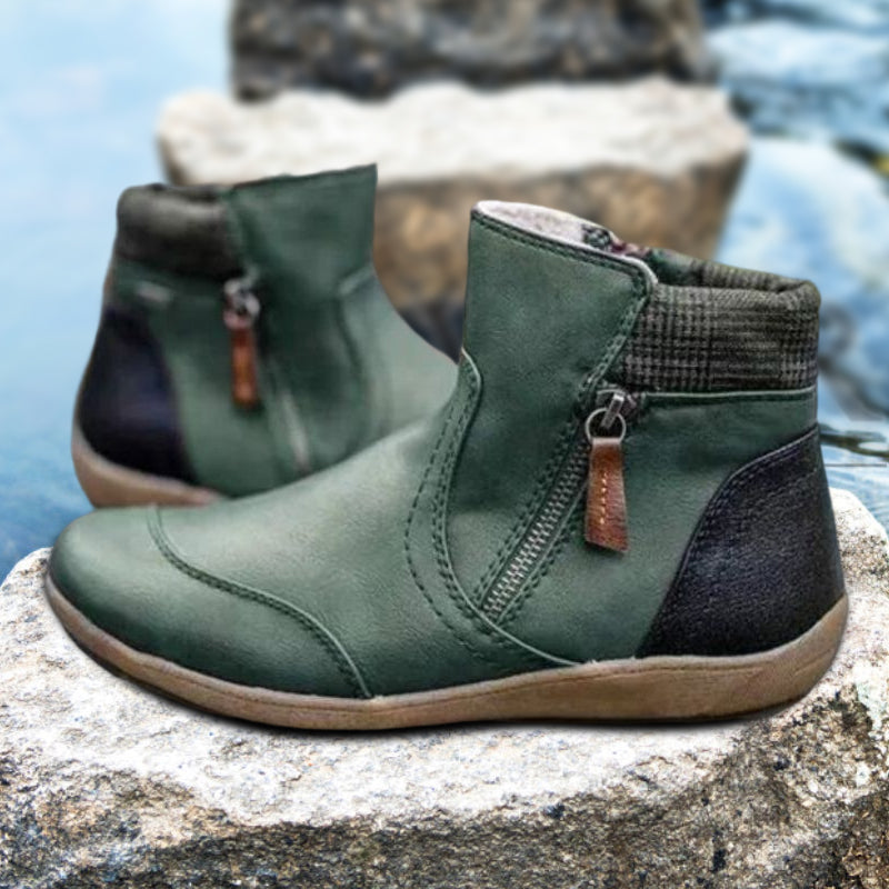 Zipper Ankle Boots for Women