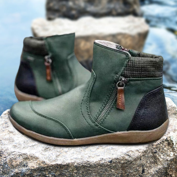 Zipper Ankle Boots for Women