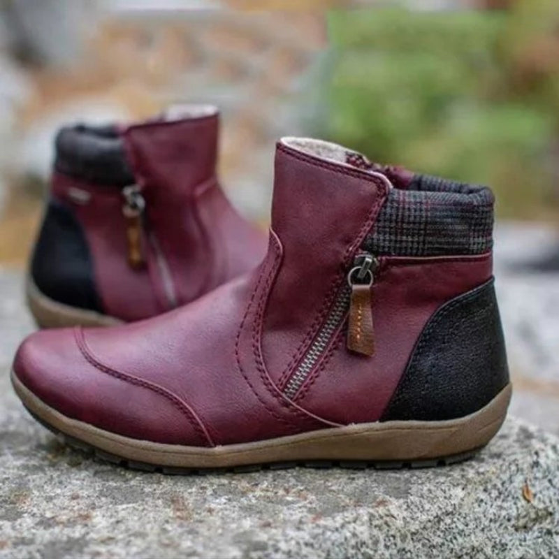 Zipper Ankle Boots for Women