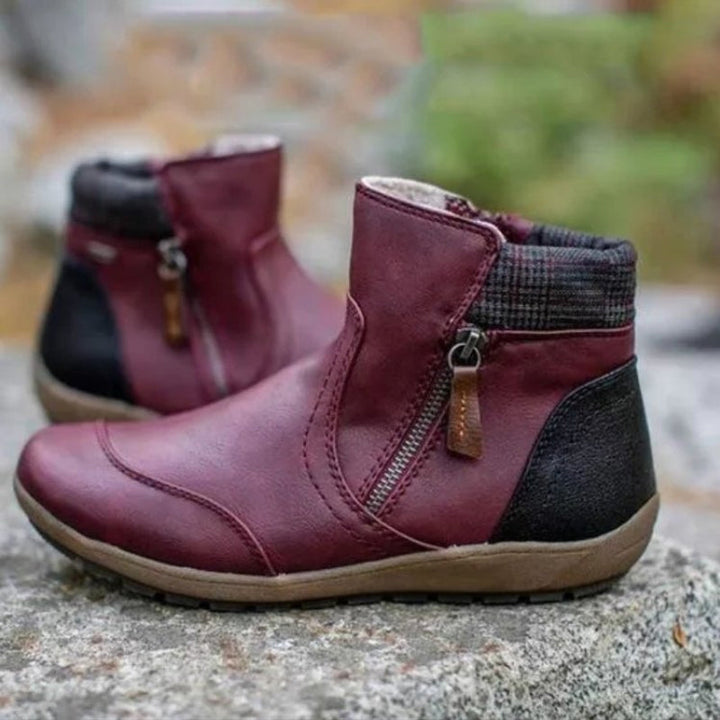 Zipper Ankle Boots for Women