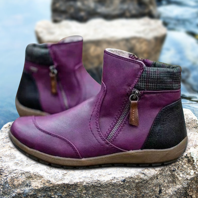 Zipper Ankle Boots for Women