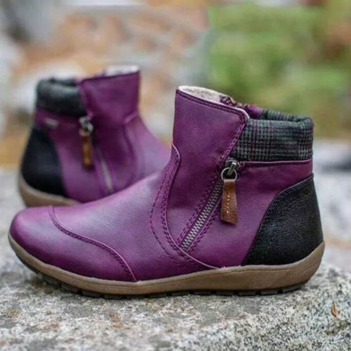 Zipper Ankle Boots for Women