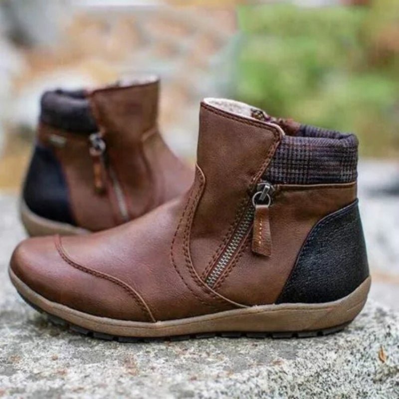 Zipper Ankle Boots for Women