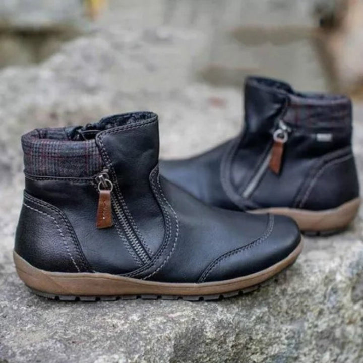 Zipper Ankle Boots for Women