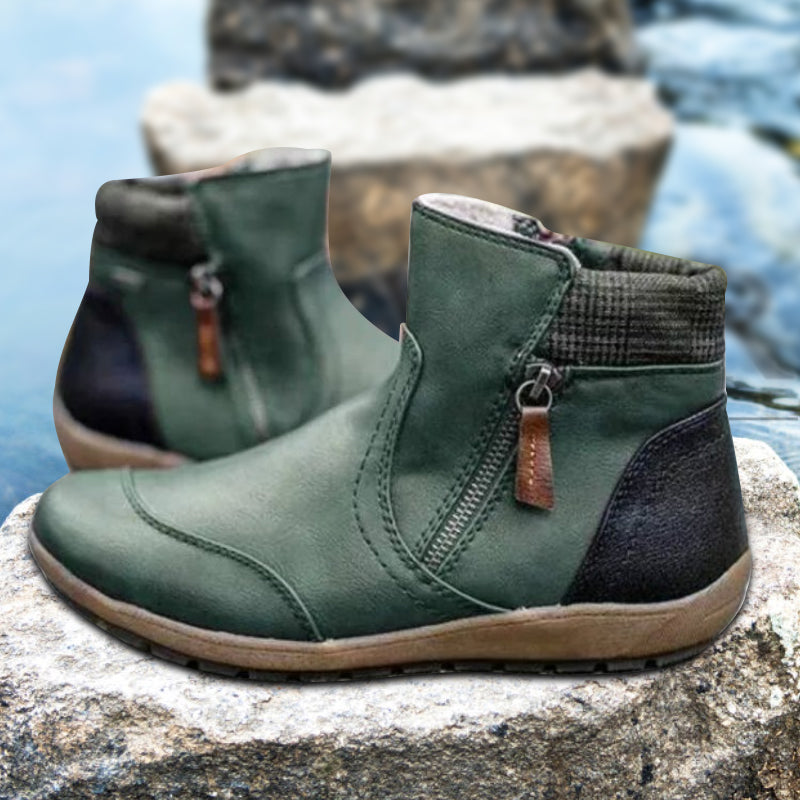 Zipper Ankle Boots for Women