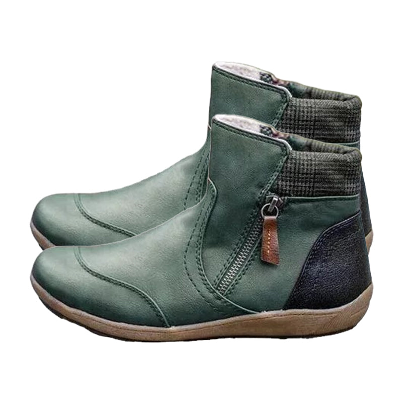 Zipper Ankle Boots for Women
