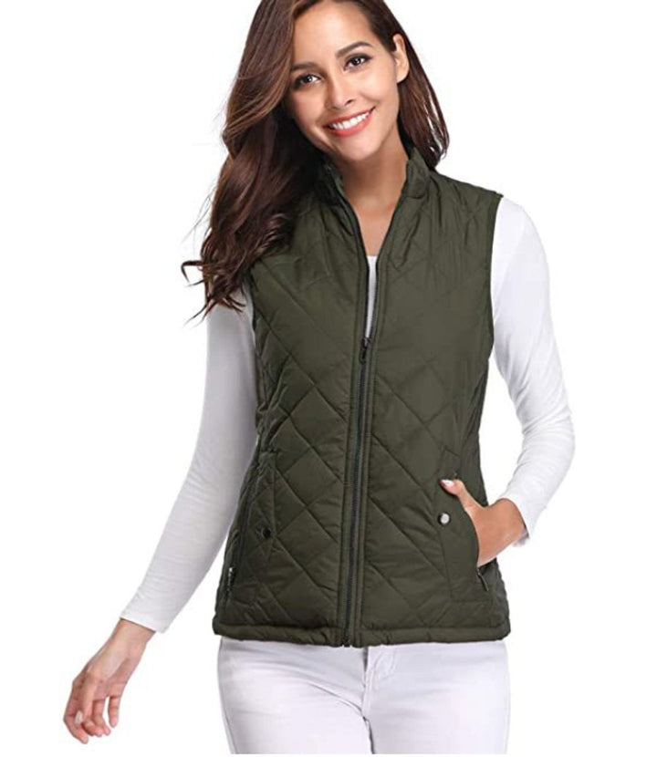 Vega | Women's Lightweight Padded High-Neck Zip Vest