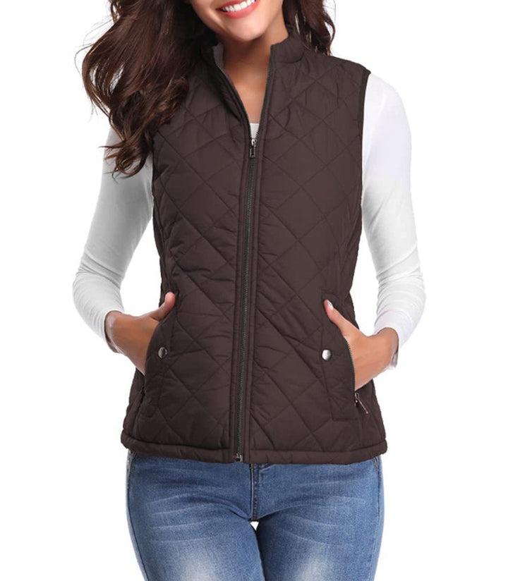 Vega | Women's Lightweight Padded High-Neck Zip Vest