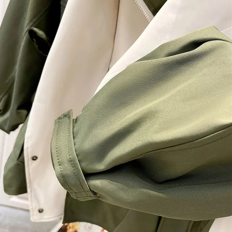 Women's Windbreaker Blazer with Removable Hood