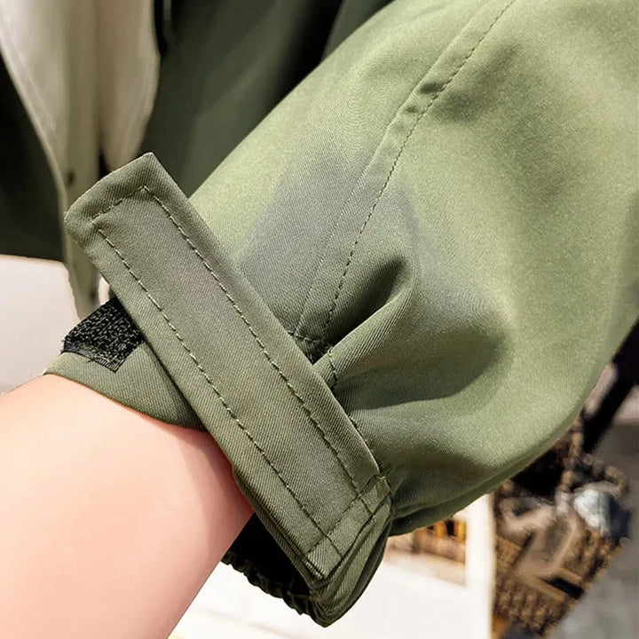 Women's Windbreaker Blazer with Removable Hood