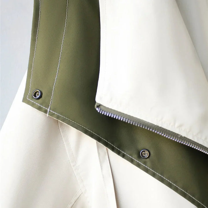 Women's Windbreaker Blazer with Removable Hood
