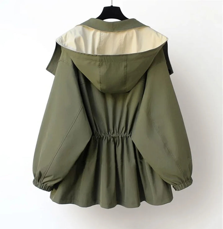 Women's Windbreaker Blazer with Removable Hood